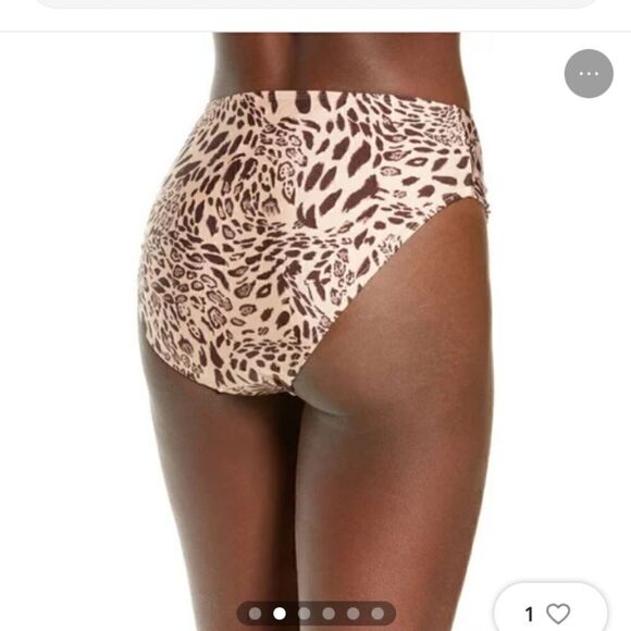 Topshop high waist animal print bikini bottom. Size 8-10 NWT - Picture 2 of 4